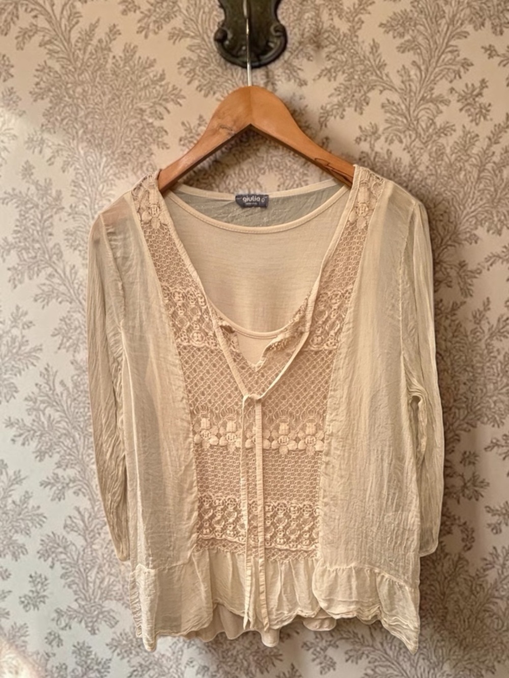 Giulia Silk & Lace Blouse